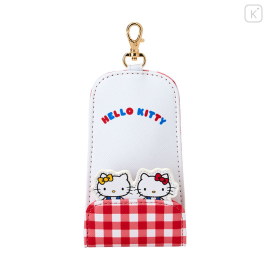 Japan Sanrio Key Case with Reel - Hello Kitty : Flap - 1