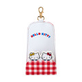 Japan Sanrio Key Case with Reel - Hello Kitty : Flap - 1