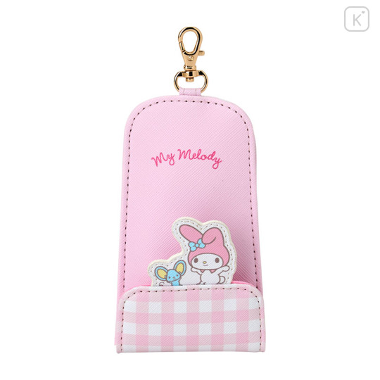 Japan Sanrio Key Case with Reel - My Melody : Flap - 1