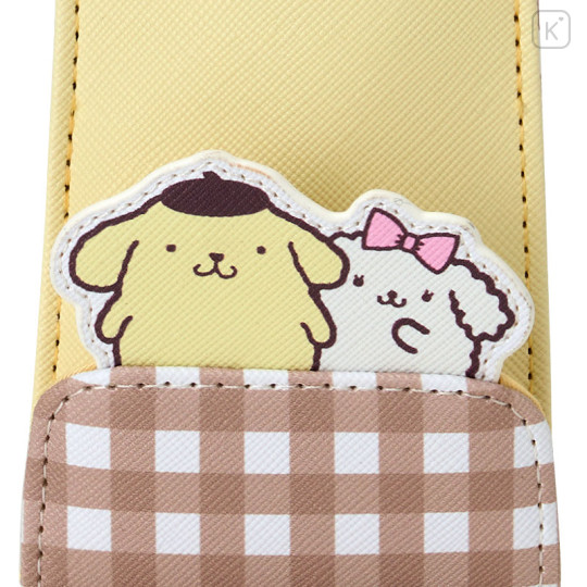 Japan Sanrio Key Case with Reel - Pompompurin : Flap - 3