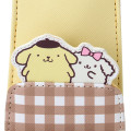 Japan Sanrio Key Case with Reel - Pompompurin : Flap - 3