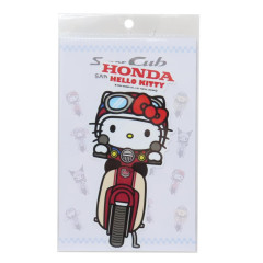 Japan Sanrio Big Vinyl Sticker - Hello Kitty : Honda Motorcycle