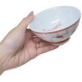 Japan Sanrio Porcelain Tea Bowl - Hello Kitty : Tiny Chum Red Gingham - 2