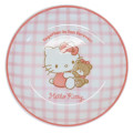 Japan Sanrio Porcelain Plate - Hello Kitty : Tiny Chum Red Gingham - 1