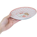 Japan Sanrio Porcelain Plate - Hello Kitty : Tiny Chum Red Gingham - 2