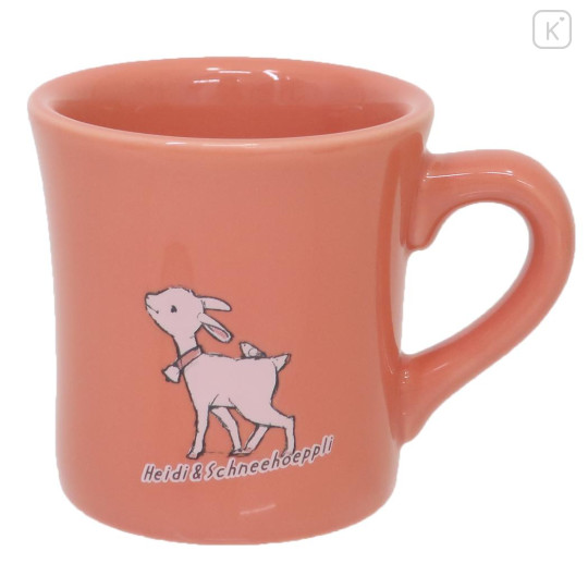 Japan Heidi, Girl of the Alps Chunky Mug - Playing Swing Goat Cherry Pink - 2