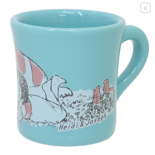 Japan Heidi, Girl of the Alps Chunky Mug - Sleeping With Puppy Blue - 2