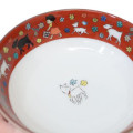 Japan Heidi, Girl of the Alps Kutani Ware Bowl - Animals Walk Red - 4