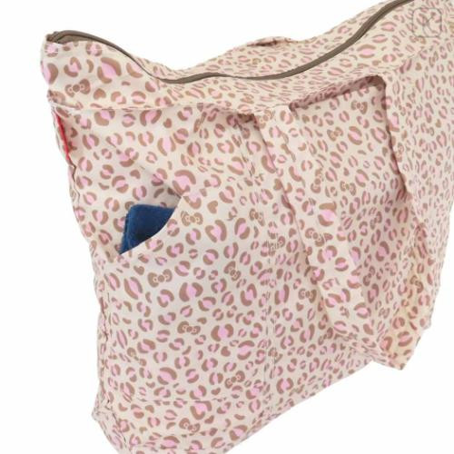 Japan Sanrio Rootote Grande Packable Tote Bag - Hello Kitty : Leopard Travel - 5