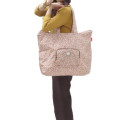Japan Sanrio Rootote Grande Packable Tote Bag - Hello Kitty : Leopard Travel - 6
