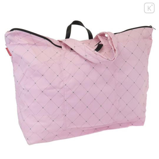 Japan Sanrio Rootote Maxi Packable Tote Bag - Hello Kitty : Pink Heart Travel - 2