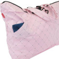 Japan Sanrio Rootote Maxi Packable Tote Bag - Hello Kitty : Pink Heart Travel - 5