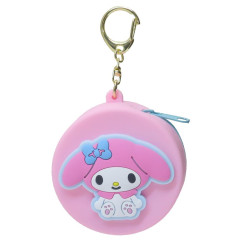 Japan Sanrio Silicone Mini Pouch Keychain - My Melody : 3D Mascot