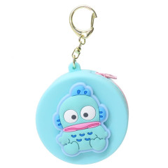 Japan Sanrio Silicone Mini Pouch Keychain - Hangyodon : 3D Mascot