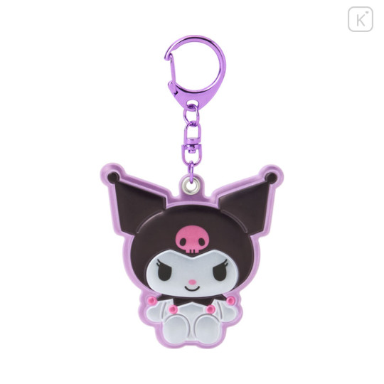 Japan Sanrio Original Reflector Keychain - Kuromi - 1