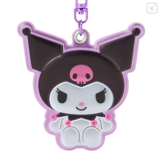 Japan Sanrio Original Reflector Keychain - Kuromi - 3