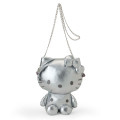 Japan Sanrio Plush Shoulder Bag - Hello Kitty : Metallic Sliver - 1