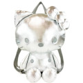 Japan Sanrio Plush Backpack - Hello Kitty : Metallic Sliver - 1