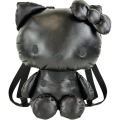 Japan Sanrio Plush Backpack - Hello Kitty : Metallic Black