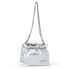 Japan Sanrio Metallic Drawstring Shoulder Bag - Cinnamoroll