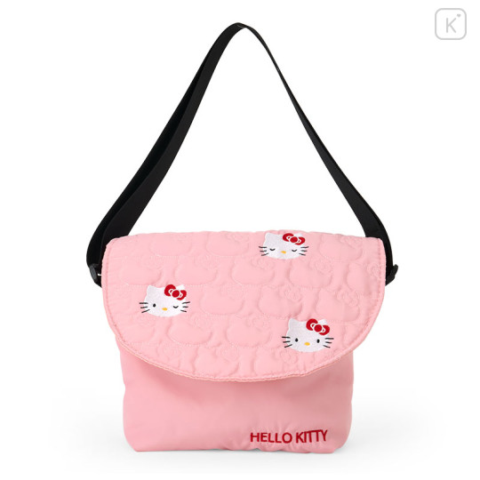 Japan Sanrio Quilted Shoulder Bag - Hello Kitty : Pink - 1