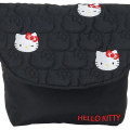 Japan Sanrio Quilted Shoulder Bag - Hello Kitty : Black - 4