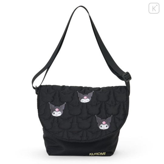 Japan Sanrio Quilted Shoulder Bag - Kuromi - 1