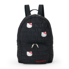 Japan Sanrio Quilted Backpack - Hello Kitty : Black