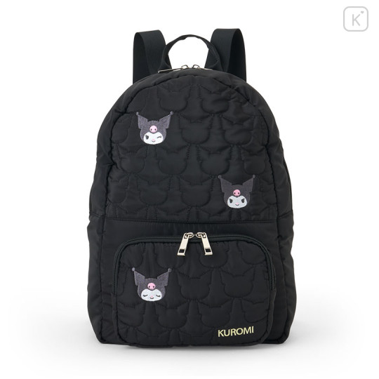 Japan Sanrio Quilted Backpack - Kuromi - 1