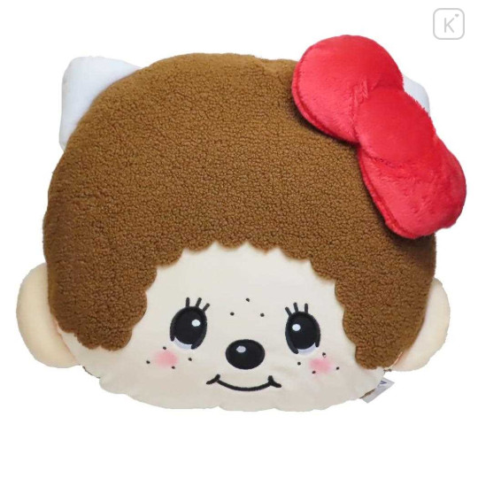 Japan Monchhichi × Sanrio Die-cut Cushion - Hello Kitty - 1