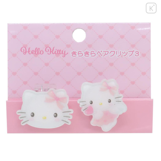 Japan Sanrio Acrylic Clip Set - Hello Kitty : Dreaming Angel Pink - 1