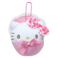 Japan Sanrio Ball Chain Swaddle Mascot - Hello Kitty : Hello Kitty 50th Anniversary Baby Pink - 1