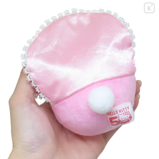 Japan Sanrio Ball Chain Swaddle Mascot - Hello Kitty : Hello Kitty 50th Anniversary Baby Pink - 2