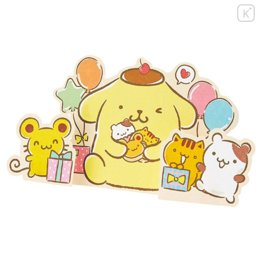 Japan Sanrio 3D Greeting Card - Pompompurin : Happy Birthday Party - 1