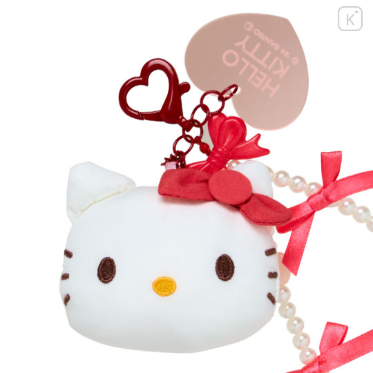 Japan Sanrio Bead Strap with Mascot - Hello Kitty : Cushion Ribbon - 2