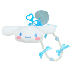 Japan Sanrio Bead Strap with Mascot - Cinnamoroll / Cushion Ribbon