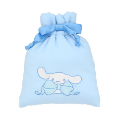 Japan Sanrio Drawstring Pouch - Cinnamoroll / Cushion Ribbon