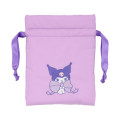 Japan Sanrio Drawstring Pouch - Kuromi : Cushion Ribbon - 2