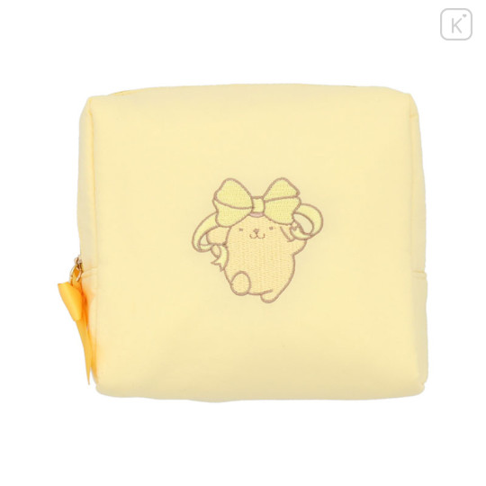 Japan Sanrio Cosmetic Pouch - Pompompurin : Cushion Ribbon - 1