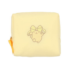 Japan Sanrio Cosmetic Pouch - Pompompurin / Cushion Ribbon