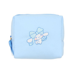 Japan Sanrio Cosmetic Pouch - Cinnamoroll / Cushion Ribbon