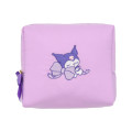 Japan Sanrio Cosmetic Pouch - Kuromi : Cushion Ribbon - 1