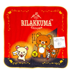 Japan San-X Mini Towel - Characters / Rilakkuma Circus Red