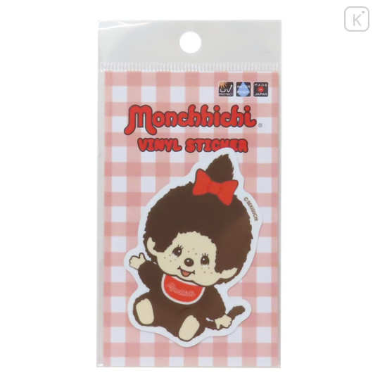 Japan Monchhichi Vinyl Sticker - Girl - 1