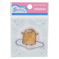 Japan Sanrio 3D Sticker - Gudetama : Wake Up