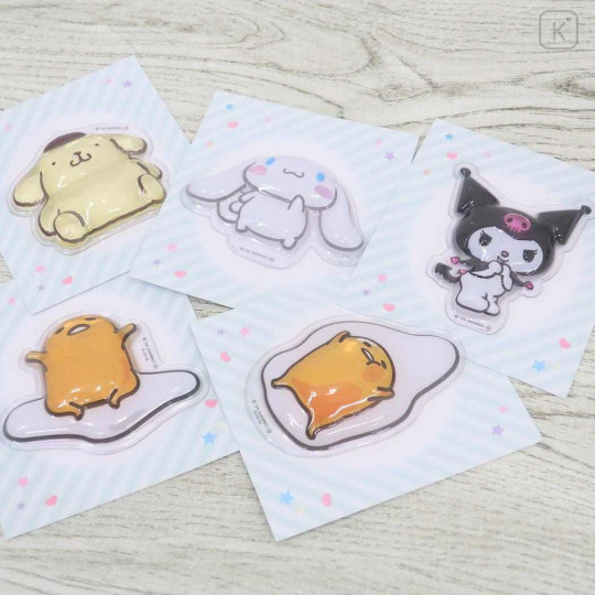 Japan Sanrio 3D Sticker - Gudetama : Crowded - 2