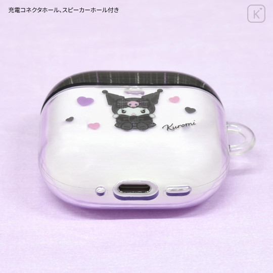 Japan Sanrio AirPods 4 Soft Case - Kuromi - 4