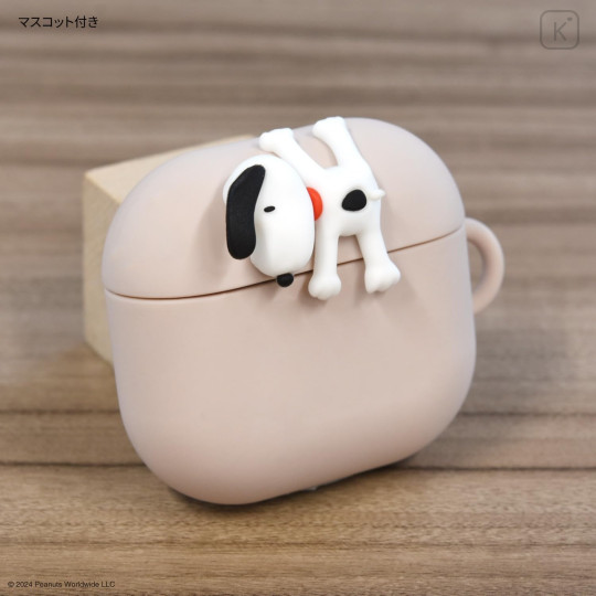 Japan Peanuts AirPods 4 Silicone Case - Snoopy : Hanging - 4