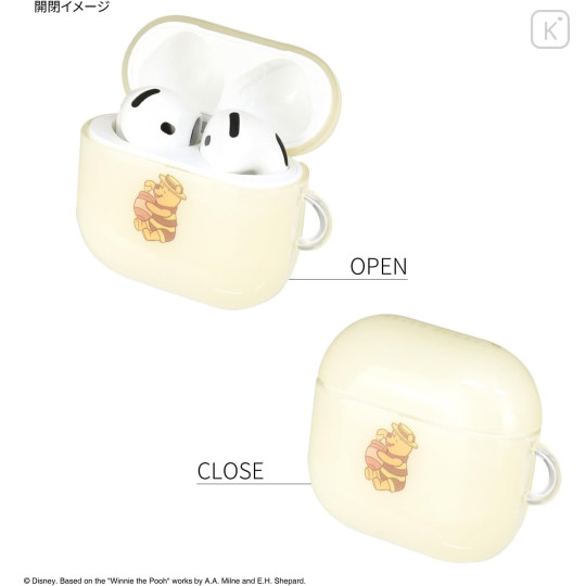 Japan Disney AirPods 4 Soft Case - Pooh - 3