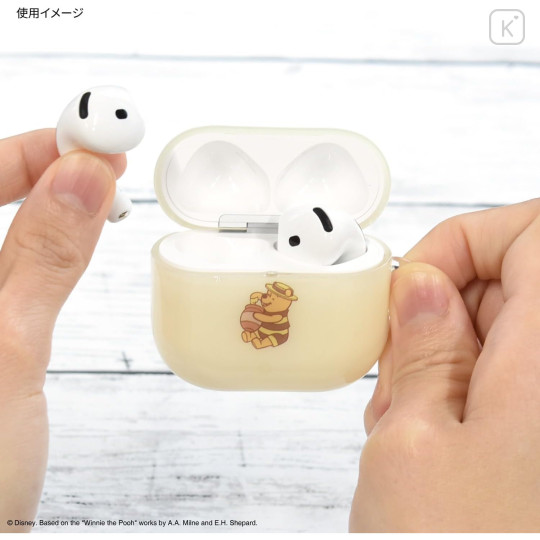 Japan Disney AirPods 4 Soft Case - Pooh - 5